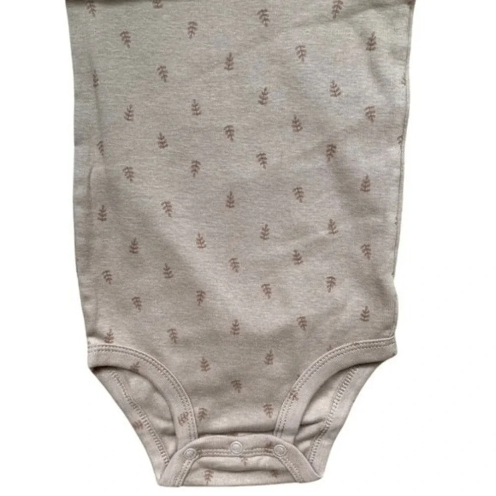 Carter's Baby Boys 4-pack Body Suit Tan, Heather Gray, White 18M New with‎ Tags!